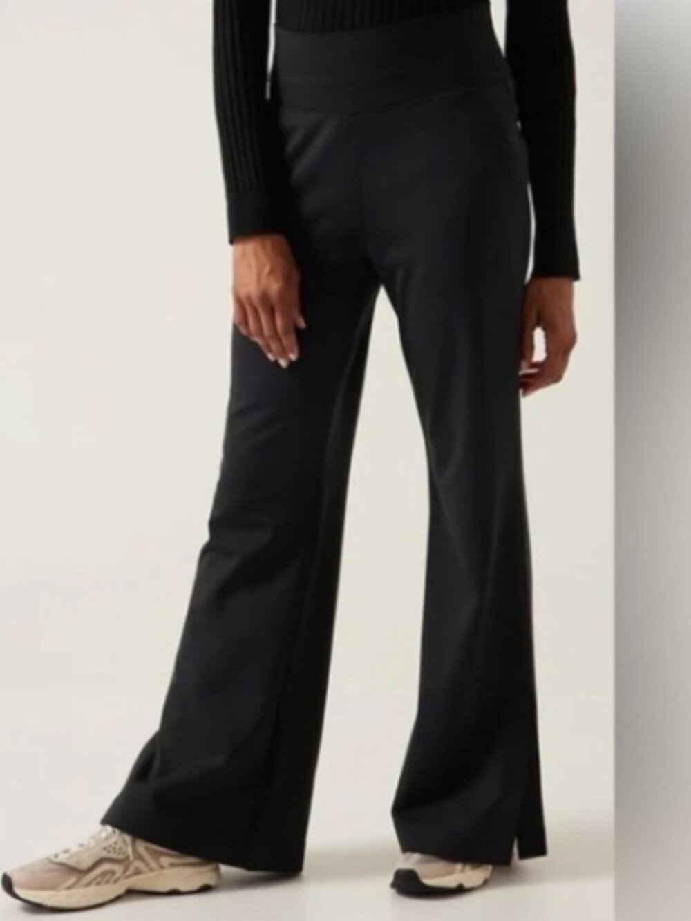 Athleta Venice Flare Pant Black L/P | Style 882675 Work Travel Pant
